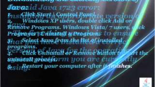 How to Fix Error 1723 in Java Application