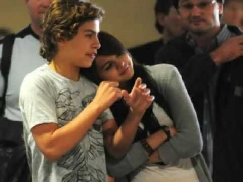Selena Gomez and Jake T Austin at LAX
