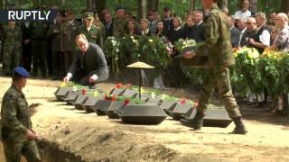 В Германии прошла церемония захоронения советских и немецких солдат, погибших во Вторую мировую