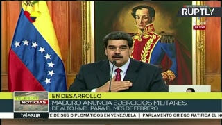 Николас Мадуро проводит пресс-конференцию (25.01.2019 23:58)