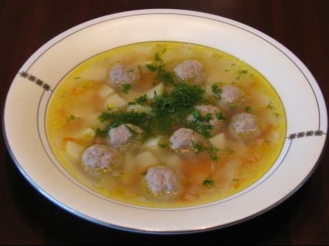 Рецепт суп фрикадельками