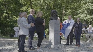 Церемония открытия памятника Юрию Гагарину в Кливленде (26.08.2019 19:07)