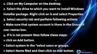 Fix Windows Installer Error 1603