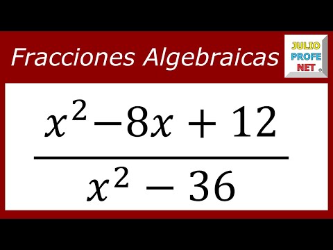 Simplificación de una fracción algebraica