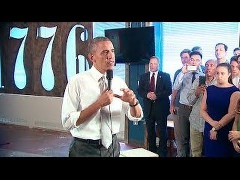 The President Visits 1776 to Talk About the (Economy)  7/3/14