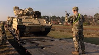 В Литву доставили тяжёлую военную технику для американского батальона (27.10.2019 18:29)