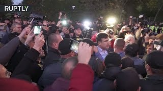 Саакашвили попал в эпицентр давки на митинге у Верховной рады