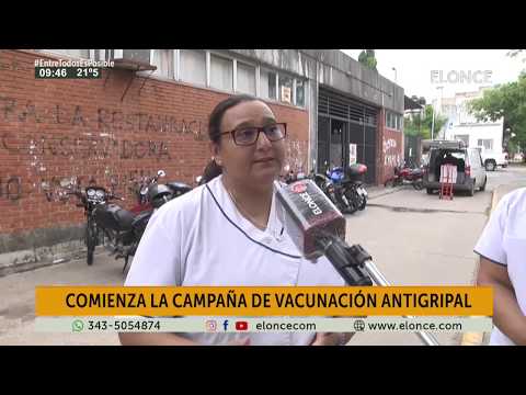Camión sanitario realiza la vacunación antigripal frente al hospital San Martín