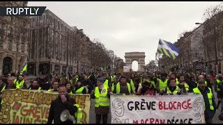 Акт XVI: «жёлтые жилеты» вновь вышли на многотысячную акцию протеста (04.03.2019 20:59)