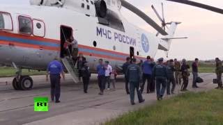 Вертолет МЧС России эвакуировал людей из затопленного Приморского края
