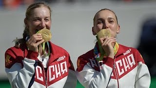 Впервые российские теннисистки взяли золото женского парного турнира