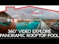 360Â° Video Explore Panoramic Rooftop Pool Views in Playa del Carmen