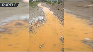 Река в Бурятии стала оранжевой из-за загрязнения тяжёлыми металлами (12.06.2019 17:31)