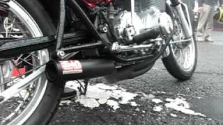 YOSHIMURA 4-1 Steel Exhaust for CB750Four 2011 - YouTube
