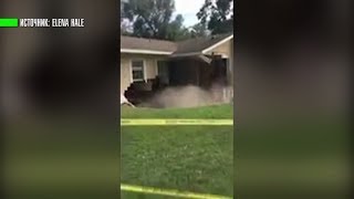 Жительница Флориды сняла на видео, как её дом проваливается под землю