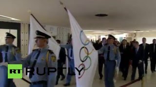 Олимпийский огонь доставили в штаб-квартиру ООН в Женеве