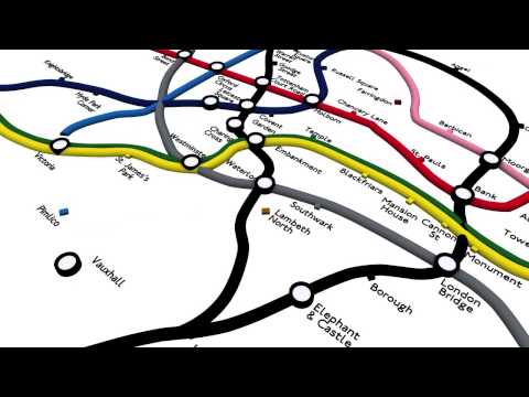 London Tube Network - Geographic Extent, Draft 2