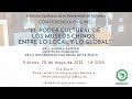 Image of the cover of the video;“El poder cultural de los museos chinos, entre lo local y lo global”, Arq. Andrea Pappier. ICUV
