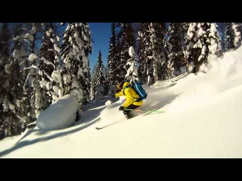 GoPro Mountain skiing in Lujba GoPro Mountain skiing in Lujba