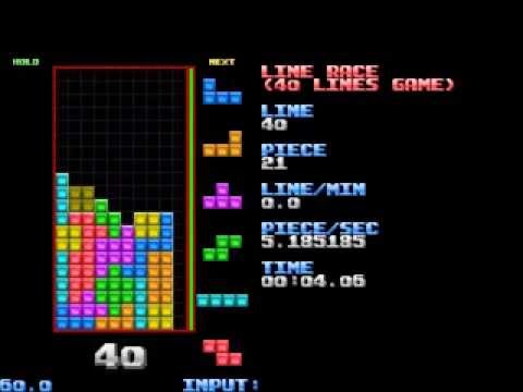 40 líneas de Tetris en menos de 20 segundos 40 líneas de Tetris en menos de 20 segundos
