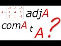 COMATRICE et TRANSPOSE d'une MATRICE car?e d'ordre 3