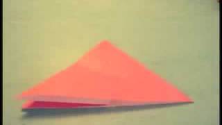 Como hacer un pajaro volador de Origami