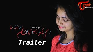W/O ABHIMANYU Trailer | A Short Film by Prudvi Raj Amirisetti | #TeluguShortFilms