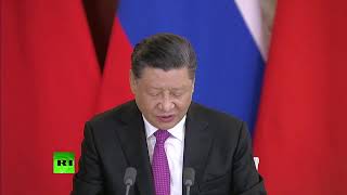 Путин и председатель КНР Си Цзиньпин подводят итоги переговоров (06.06.2019 12:19)