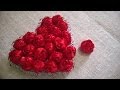 D.I.Y. Valentine's Day Satin Rose Heart