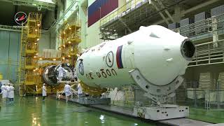 ТПК «Союз МС-09» накатка головного обтекателя
