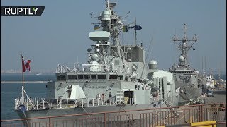 Два фрегата НАТО прибыли в порт Одессы (01.04.2019 18:50)