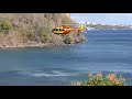 Un hélicoptère percute des lignes de haute tension Un hélicoptère percute des lignes de haute tension
