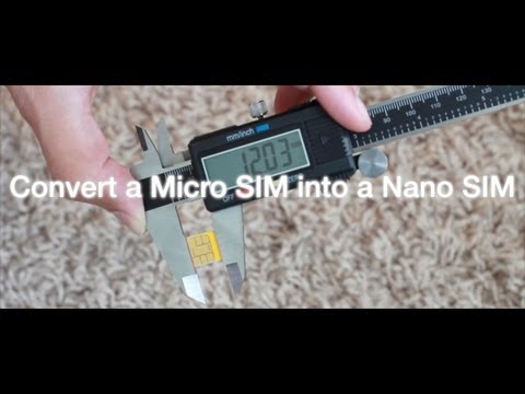 How To Cut Micro Sim & Make Nano Sim for iPhone 5 Free & Easy! Mini 