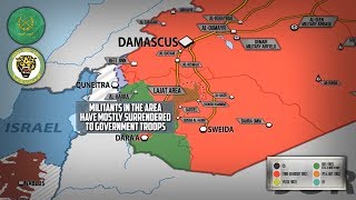 26 июня 2018. Военная обстановка в Сирии. Продвижение сирийской армии, удары Израиля по Дамаску.