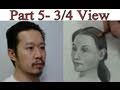 Part 5- Draw Head 3-4 View Step by Step + Tutorial