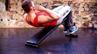 GORILLA SPORTS® Sit Up Core Mat Pad Ab Übung Matte Trainer Bauchmuskel Training 