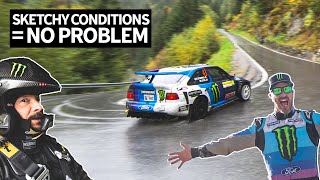 Ken Block Goes Flat Out in 6th Gear Through Fog And Rain in the Swiss Alps With Neil Cole!Ken Block Goes Flat Out in 6th Gear Through Fog And Rain in the Swiss Alps With Neil Cole!