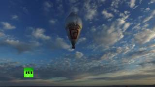 Полет Федора Конюхова на воздушном шаре
