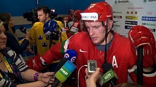 Хоккеисты сборной Беларуси о поражении от команды Швеции