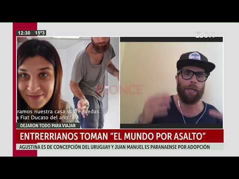 Entrerrianos dejaron todo y ahora viven viajando por Europa
