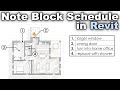 Note Block Schedule in Revit Tutorial