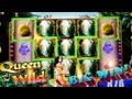 Queen of the Wild Bonuses + Retrigger BIG WINS - 5c WMS Video Slots