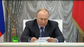 Путин проводит заседание Совета по стратегическому развитию и национальным проектам (08.05.2019 19:13)