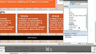 Adobe Dreamweaver Cs6 tutorials Learn to build fluid 960 grid layout div tags html5 css3 website