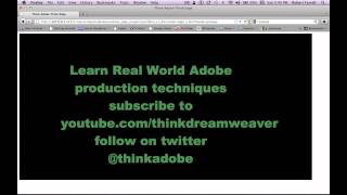 Adobe Edge jQuery HTML5 Text motion animation FX tutorial