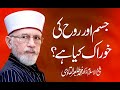 Jism Aur Rooh Ki Khurak Kiya Hay? | Shaykh-Islam Dr Muhammad Tahir-ul-Qadri