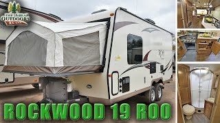 2018 FOREST RIVER ROCKWOOD 19 ROO R1078 Hybrid Camper Travel Trailer RV Sales Dealer
