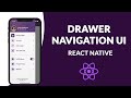 Drawer Navigation UI  React Native Speed Code