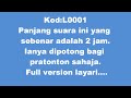 Photo L0001 Suara Burung Walet Tongkat Ali