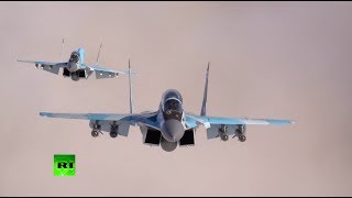 Испытания новейших истребителей МиГ-35 — видео
